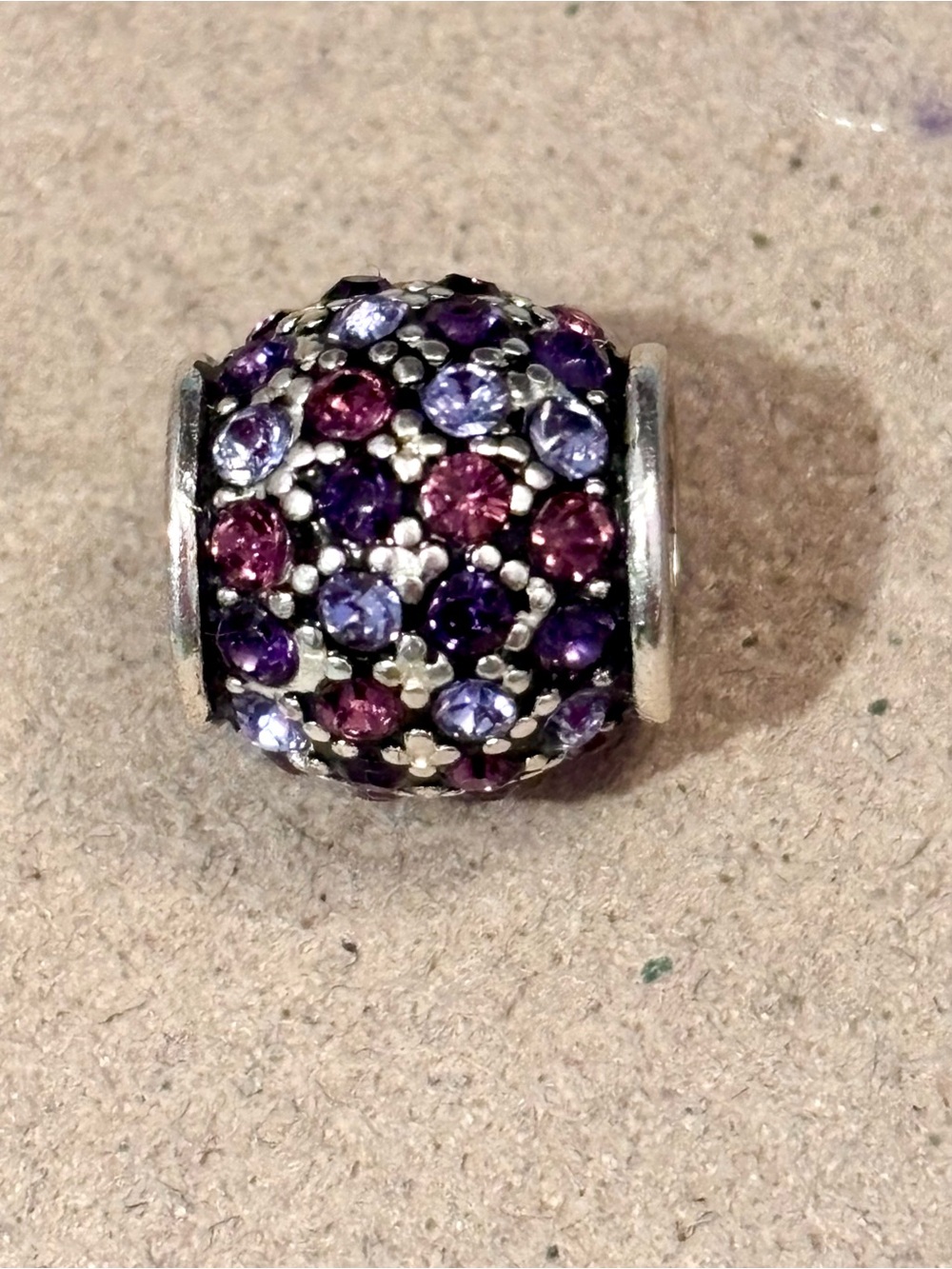 🆕Listing Brighton Crystal Voyage bead Ombré pink & purple crystals Retired